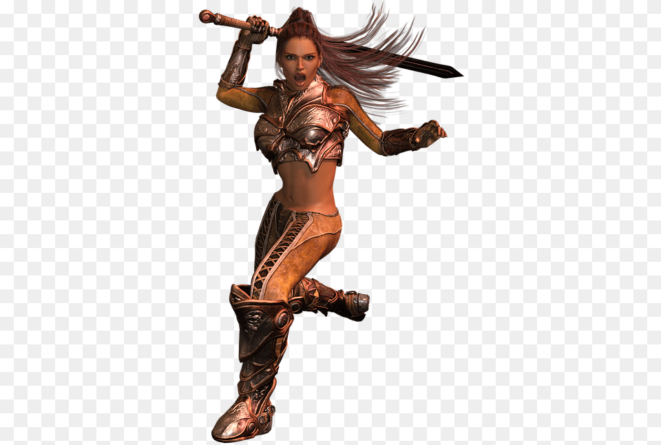Fantasy Woman Fighter, Clothing, Costume, Person, Adult Free Png