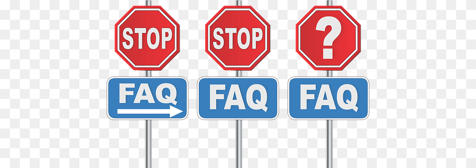 Faq Road Sign, Sign, Symbol, Stopsign Png Image