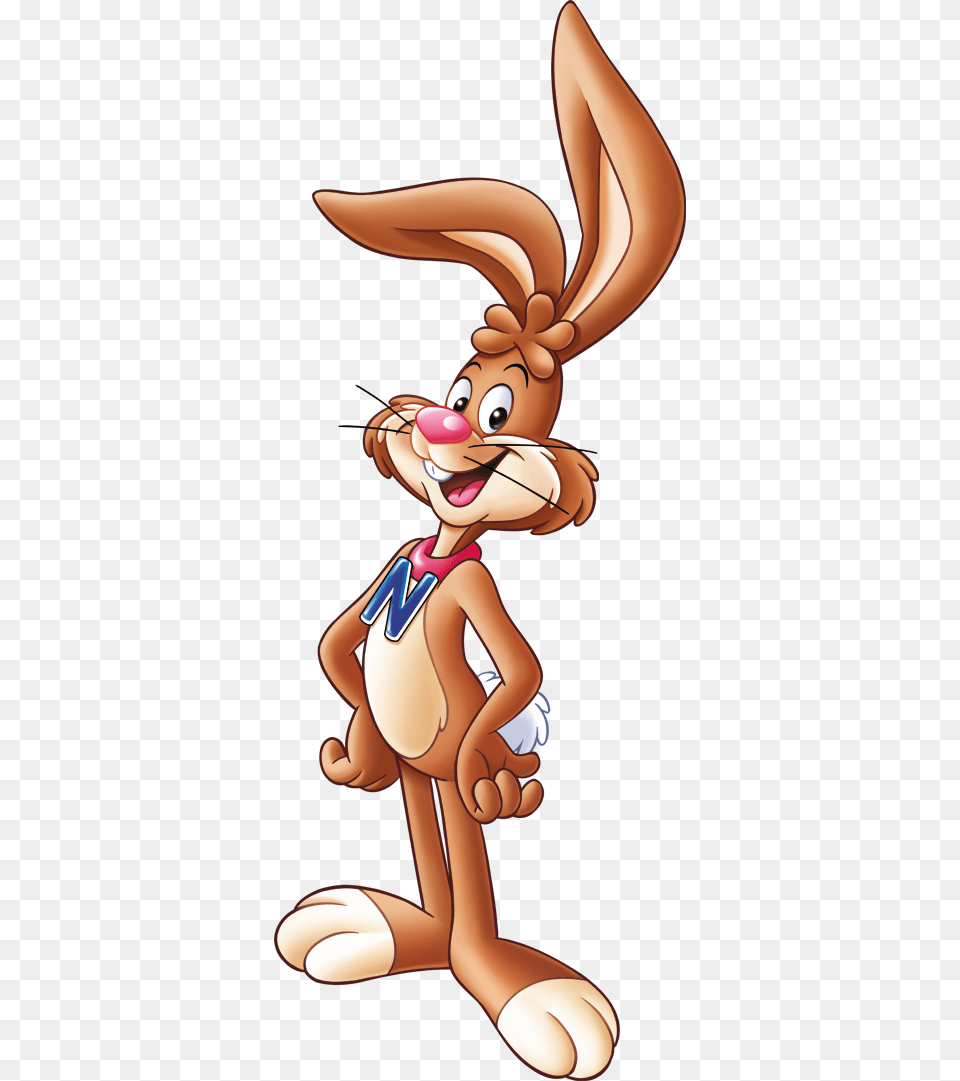 Faq Bunny Nesquik Rabbit, Cartoon, Baby, Person, Book Png Image