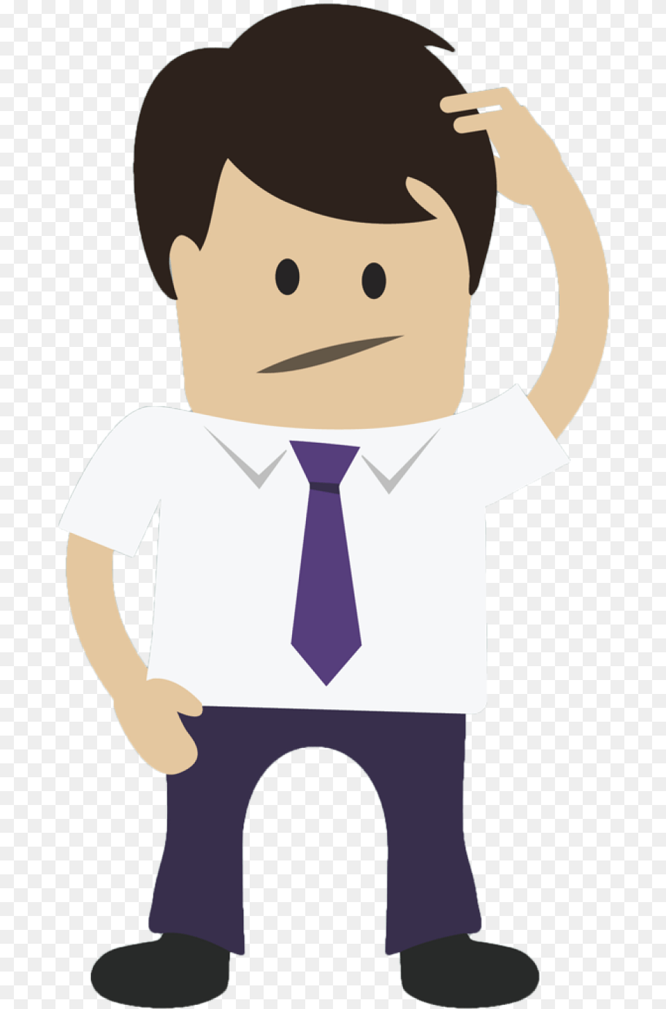 Faq Little Man Faq Little Man Confused Person Animation, Accessories, Shirt, Tie, Formal Wear Free Transparent Png