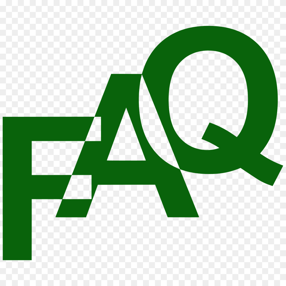 Faq Silhouette, Green, Logo Free Png
