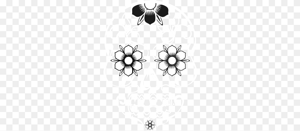 Faq Sugar Skull Gel Circle, Stencil, Art, Pattern Free Png