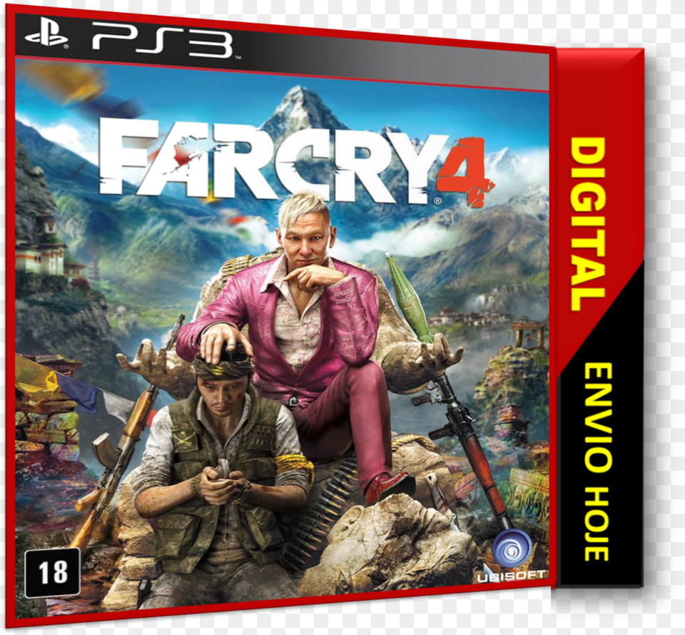 Far Cry 4 Ps3 New Rockstar Game, Book, Publication, Adult, Person Free Transparent Png