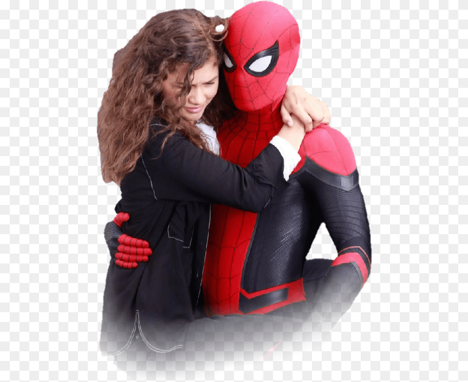 Far From Home Peter And Mj, Adult, Portrait, Photography, Person Free Png Download