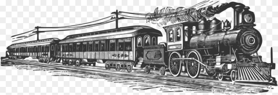 Far West Train Clipart Steam Engine Train Clipart, Locomotive, Railway, Vehicle, Transportation Png