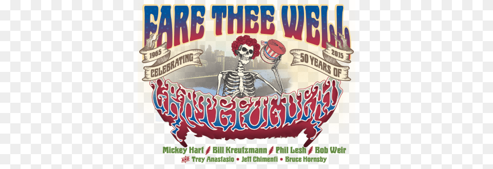 Fare Thee Well Fare Thee Well Celebrating 50 Years, Advertisement, Poster, Leisure Activities, Circus Free Png