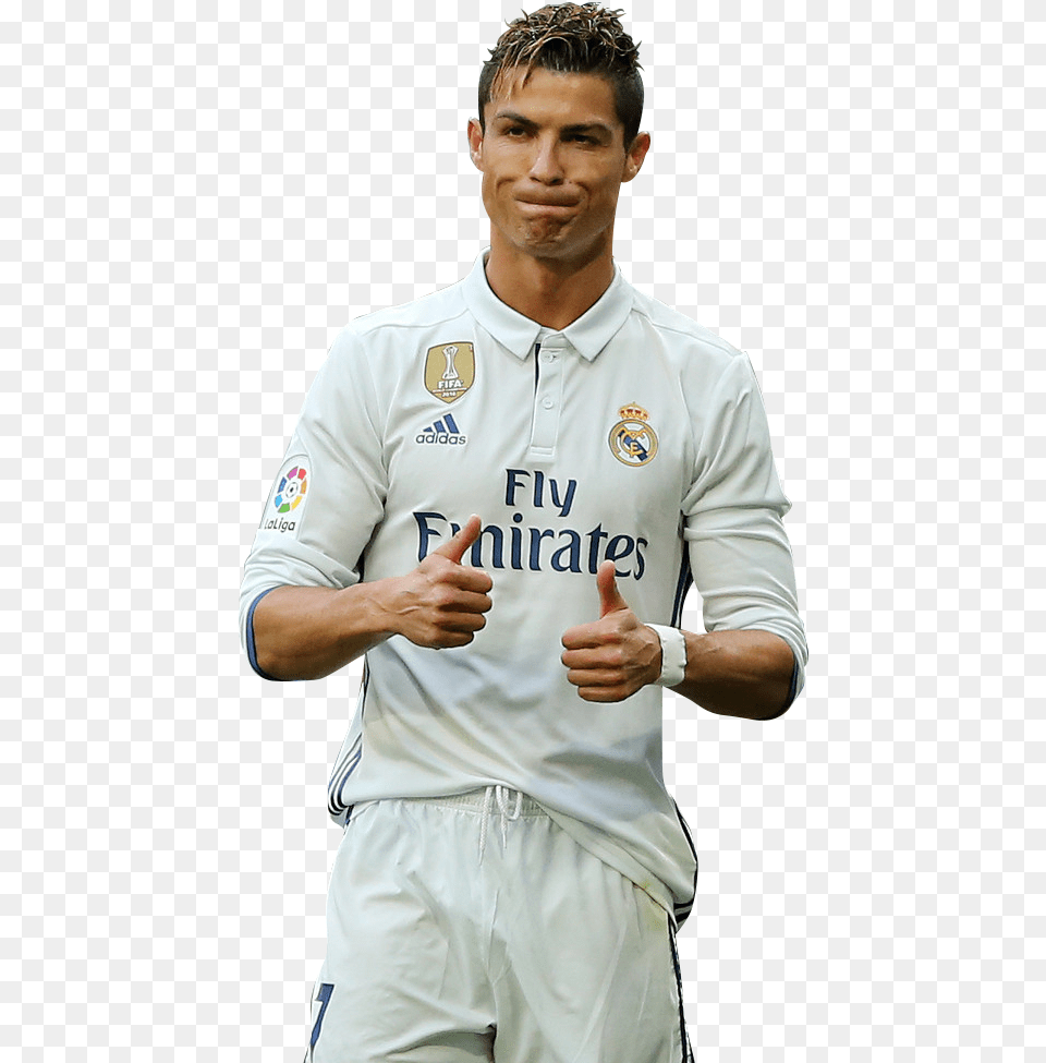 Faremo Sentire La Nostra Vicinanza A Cristiano Ronaldo Imagenes De De Cristiano Ronaldo, Shirt, Person, Hand, Finger Png