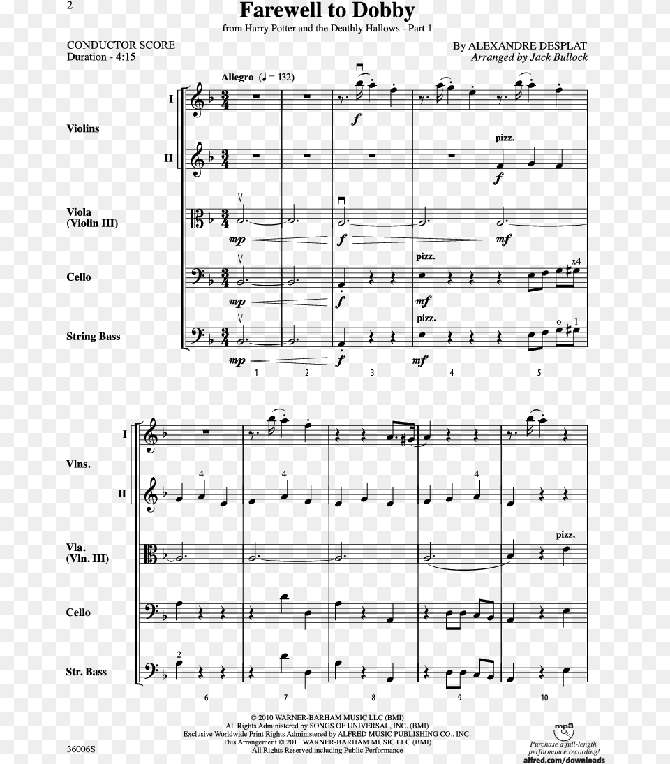 Farewell To Dobby Thumbnail Donegal Fiddles Sheet Music Free Transparent Png