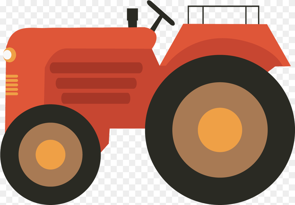 Farm Agriculture Clip Red Tractor Vector Tractor Illustration, Transportation, Vehicle, Dynamite, Weapon Png Image