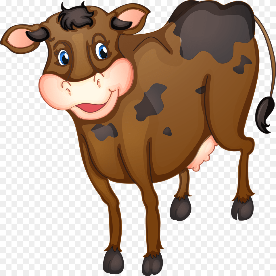 Farm Animals Clip Art Recipe Cards Cows Country, Animal, Cattle, Cow, Dairy Cow Free Png