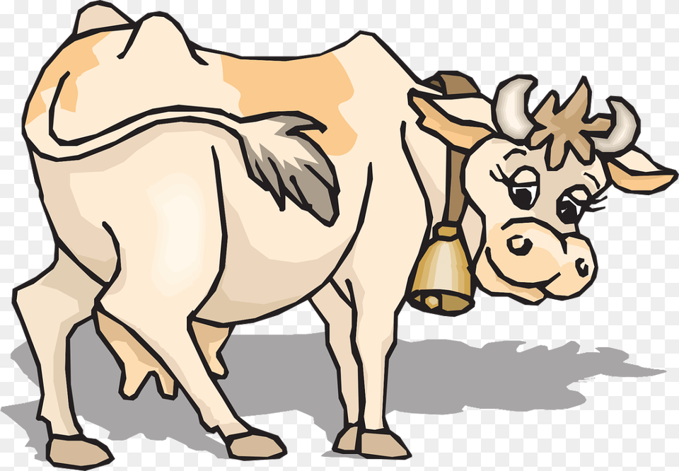 Farm Animals Clipart Gif Light Brown Cow Clipart, Animal, Mammal, Livestock, Cattle Png