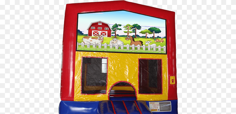Farm Bounce House For Rent Inflatable, Play Area, Indoors, Outdoors Free Png