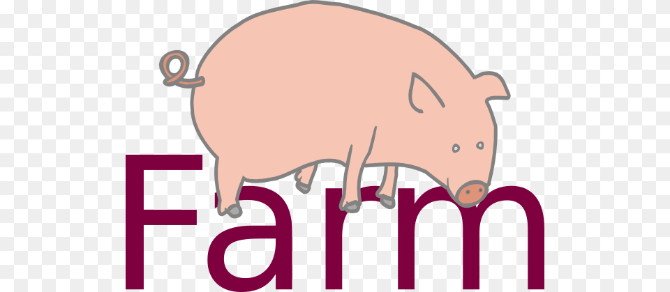 Farm Clip Art, Animal, Mammal, Pig, Hog Free Transparent Png