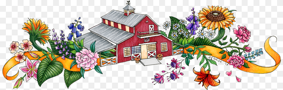 Farm Clipart Farm House African Daisy, Pattern, Art, Graphics, Nature Free Png