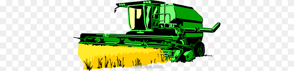 Farm Combine Royalty Vector Clip Art Illustration, Nature, Outdoors, Plant, Harvest Free Transparent Png