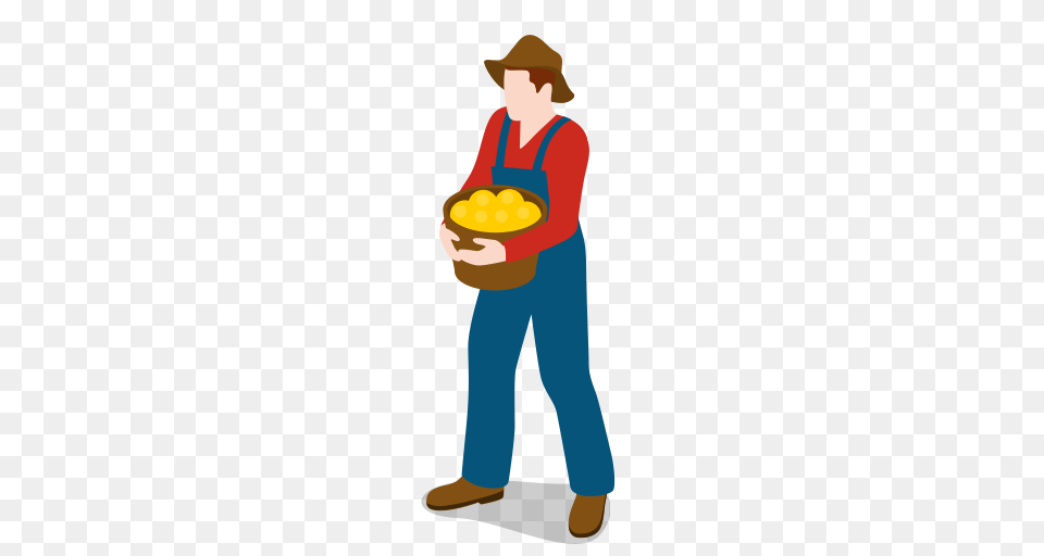 Farm Farmer Male Man People Icon, Adult, Person, Clothing, Hat Free Png