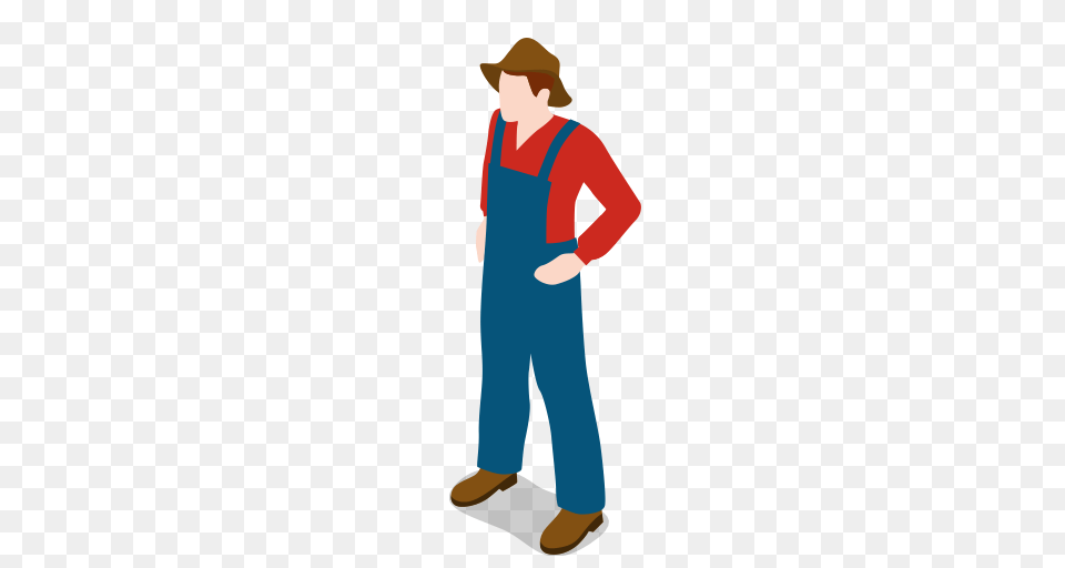 Farm Farmer Male Man People Standing Icon, Clothing, Pants, Adult, Person Free Transparent Png