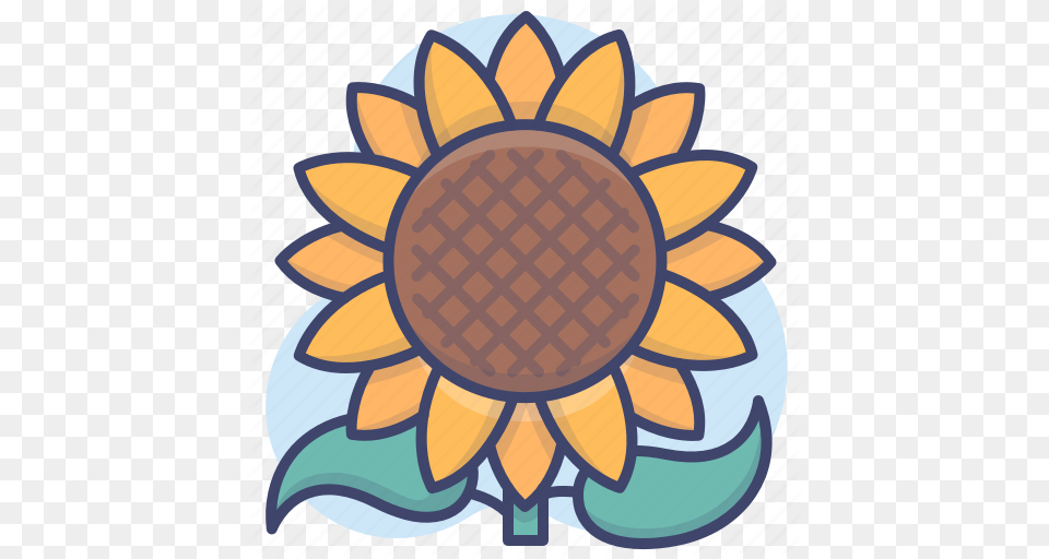 Farm Flower Nature Sunflower Icon On Iconfinder Decorative, Plant, Art, Dahlia Free Transparent Png