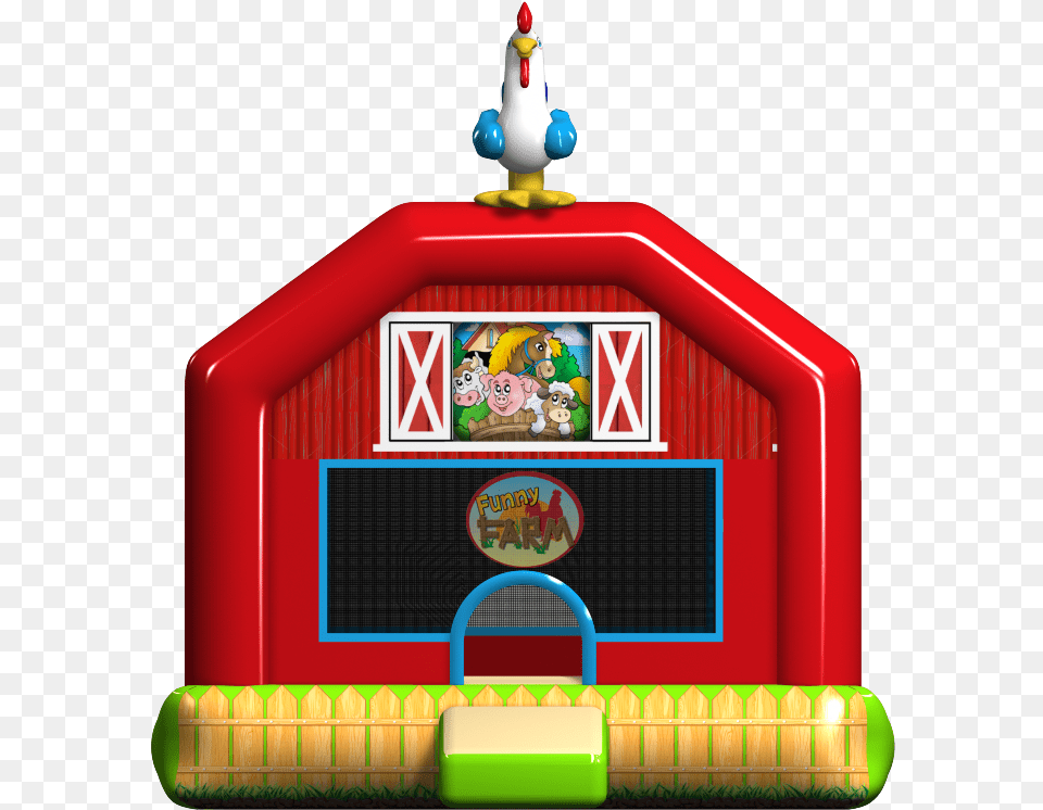 Farm Front Farm Themed Bounce House, Inflatable, Indoors, Outdoors Free Png