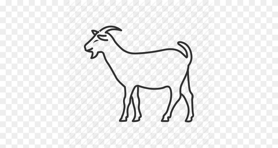 Farm Goat Goatee Livestock Mammal Ram Sheep Icon, Animal Free Transparent Png