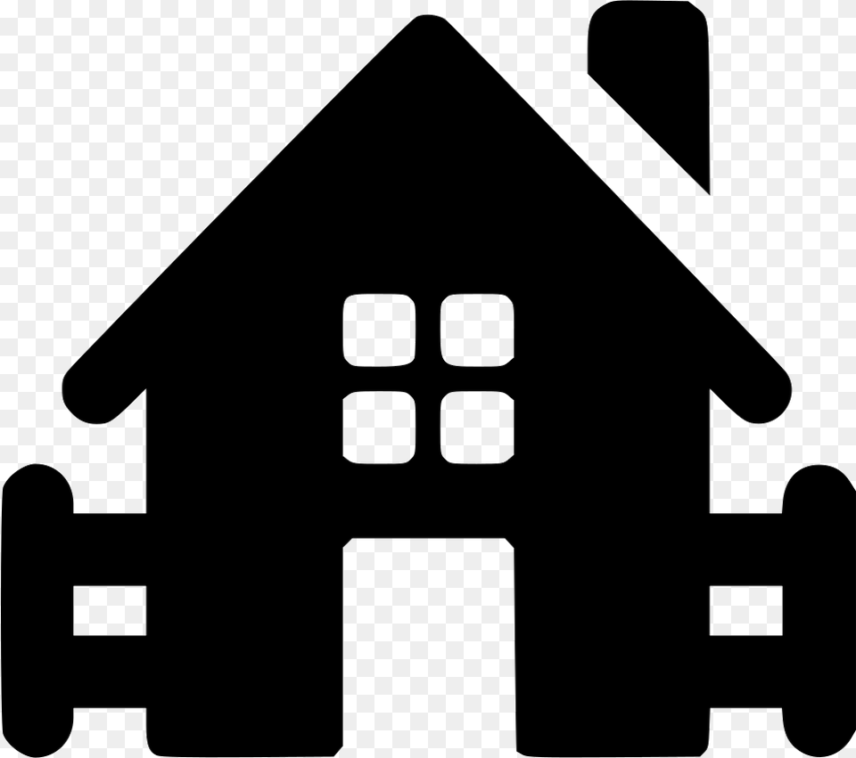 Farm House Icon, Stencil, Neighborhood Free Png