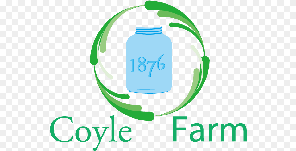 Farm Logo Design For Coyle 1876 Colgate University, Bottle, Jar, Recycling Symbol, Symbol Free Png Download