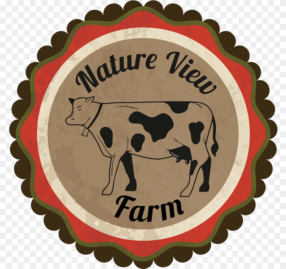 Farm Logo Design For Nature View Cow Logo, Animal, Cattle, Livestock, Mammal Free Transparent Png