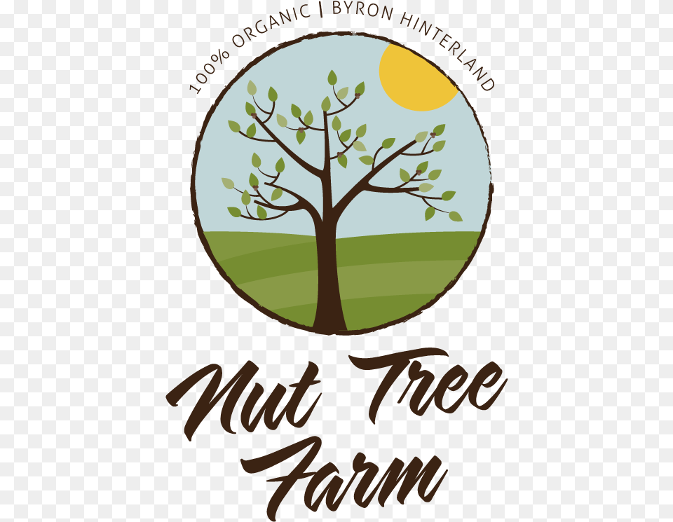 Farm Logo Design For Nut Tree By The Pixel Fox Tree, Plant, Book, Publication Free Png Download