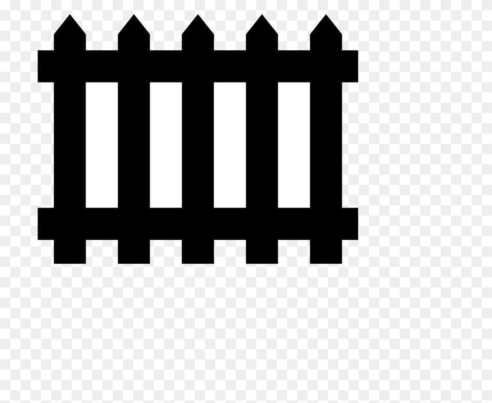 Farm Picket Fence Clipart Fence Clipart Black And White, Road, Tarmac, Cutlery, Fork Free Png Download