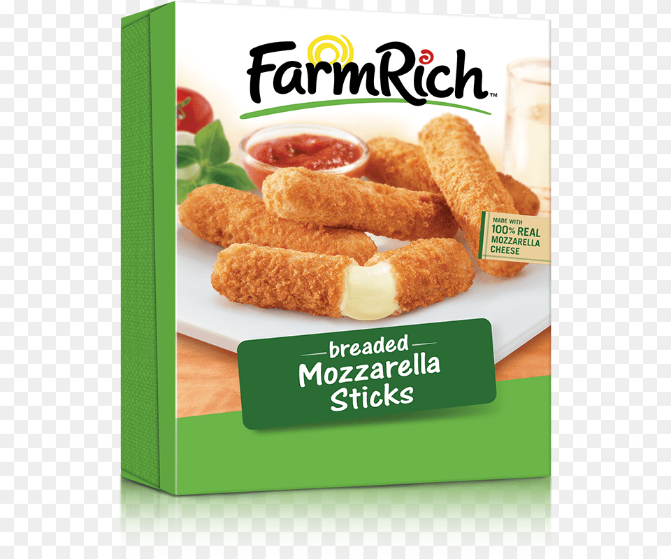 Farm Rich Mozzarella Sticks 24 Oz, Food, Fried Chicken, Nuggets, Lunch Free Png