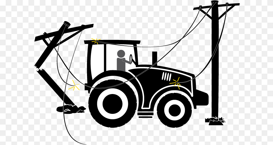 Farm Safety Equipment And Power Lines, Grass, Lawn, Plant, Bow Free Transparent Png