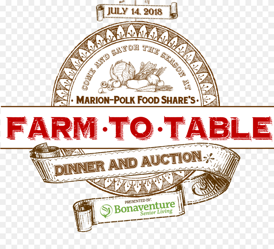 Farm To Table Dinner And Auction Vintage Circle, Badge, Logo, Symbol Png