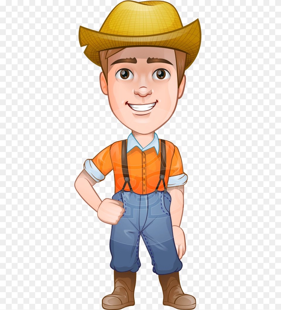 Farm Vector Cartoon Farmer, Clothing, Hat, Baby, Person Free Transparent Png