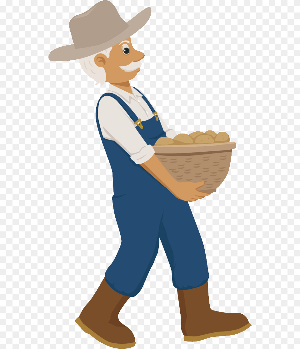 Farmer, Clothing, Hat, Boy, Child Free Png Download