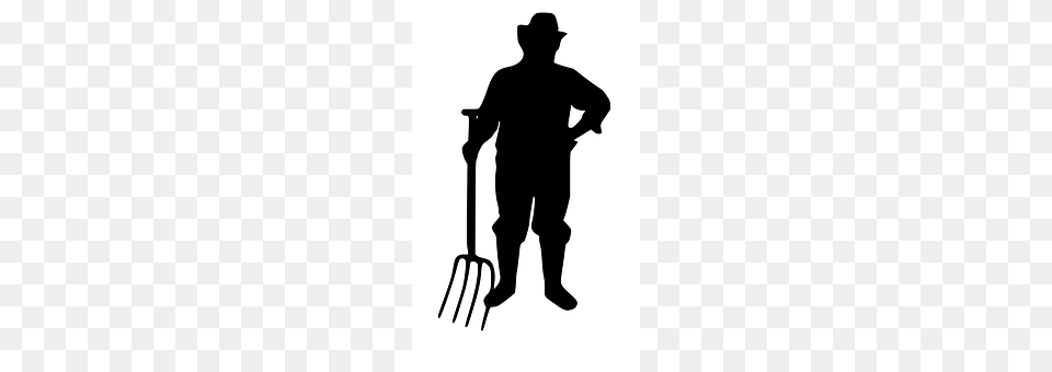 Farmer Silhouette, Adult, Male, Man Png