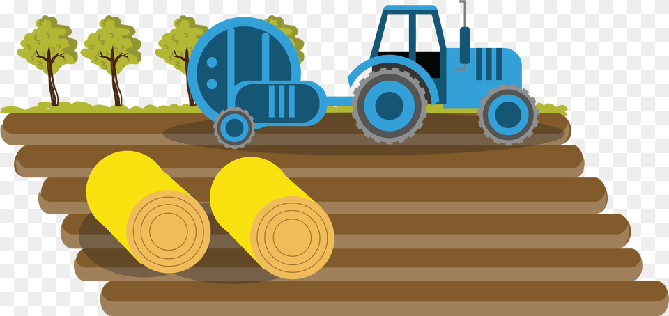 Farmer Agriculture Tractor Field Farm Vector, Wood, Lumber, Bulldozer, Machine Free Png