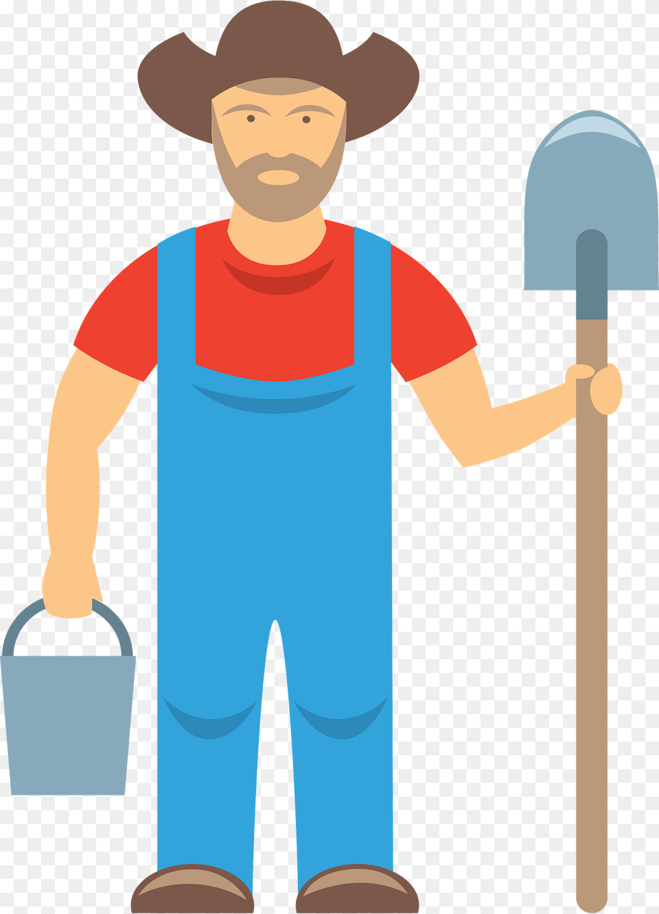 Farmer Clipart, Boy, Child, Person, Male Free Transparent Png