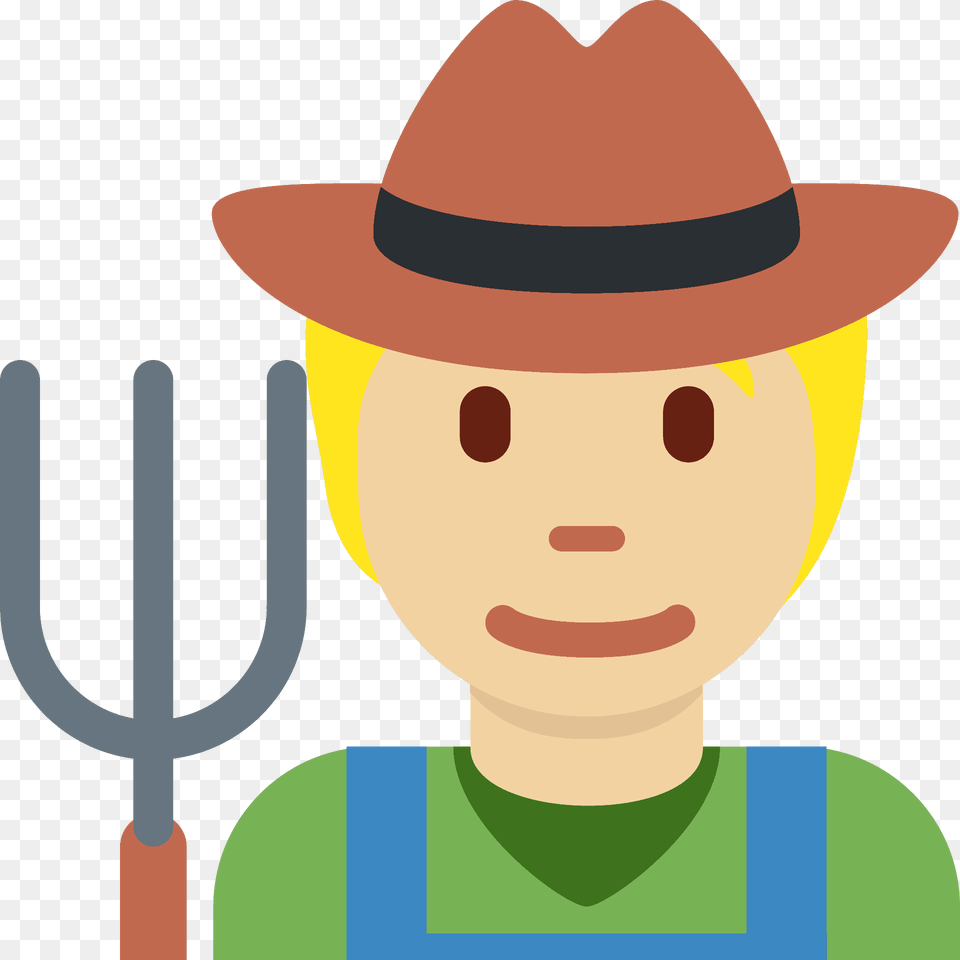 Farmer Emoji Clipart, Clothing, Hat, Photography, Cutlery Free Transparent Png