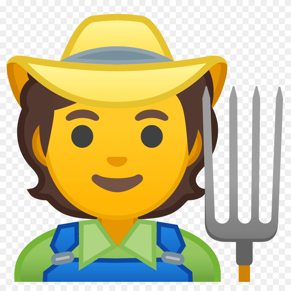 Farmer Emoji Clipart, Hat, Clothing, Cutlery, Fork Free Transparent Png