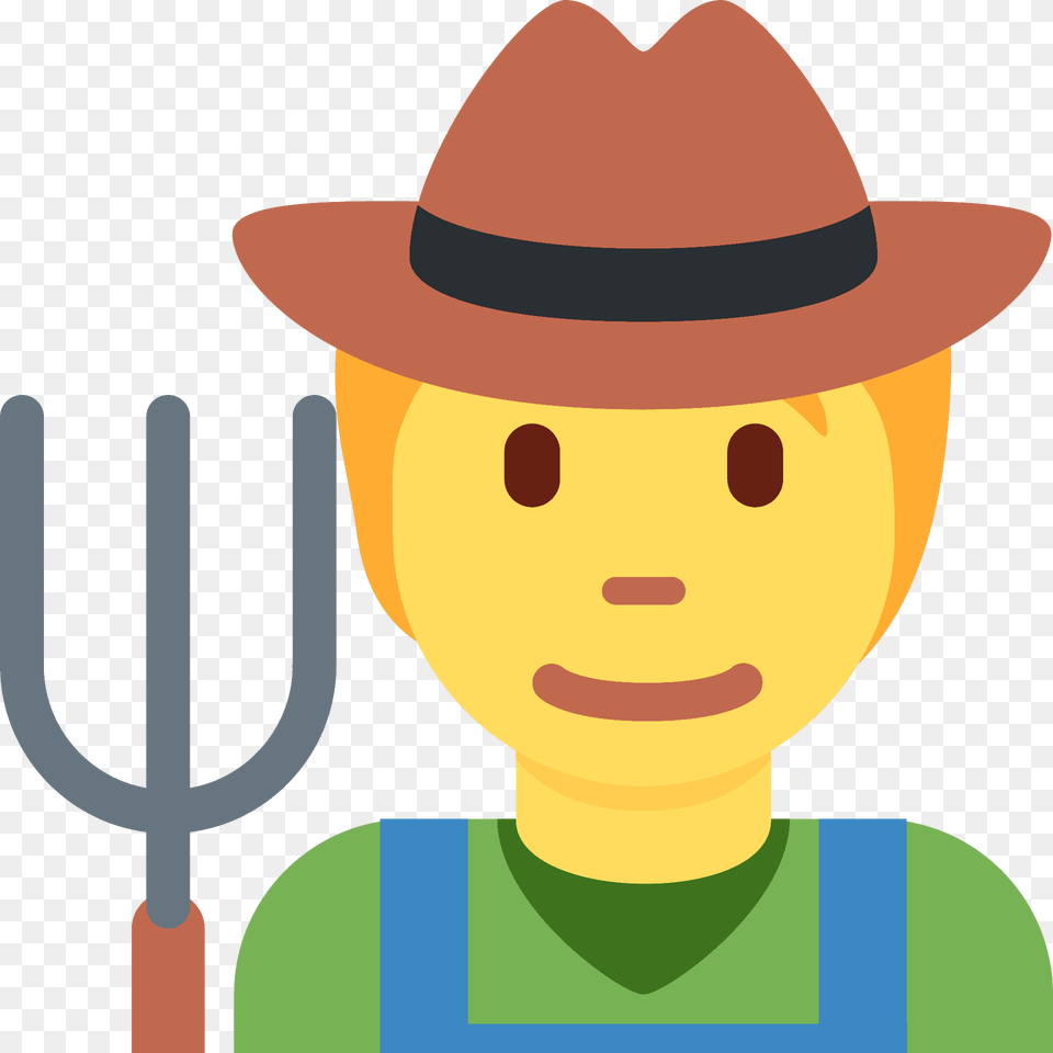 Farmer Emoji Clipart, Clothing, Hat, Photography, Face Png Image