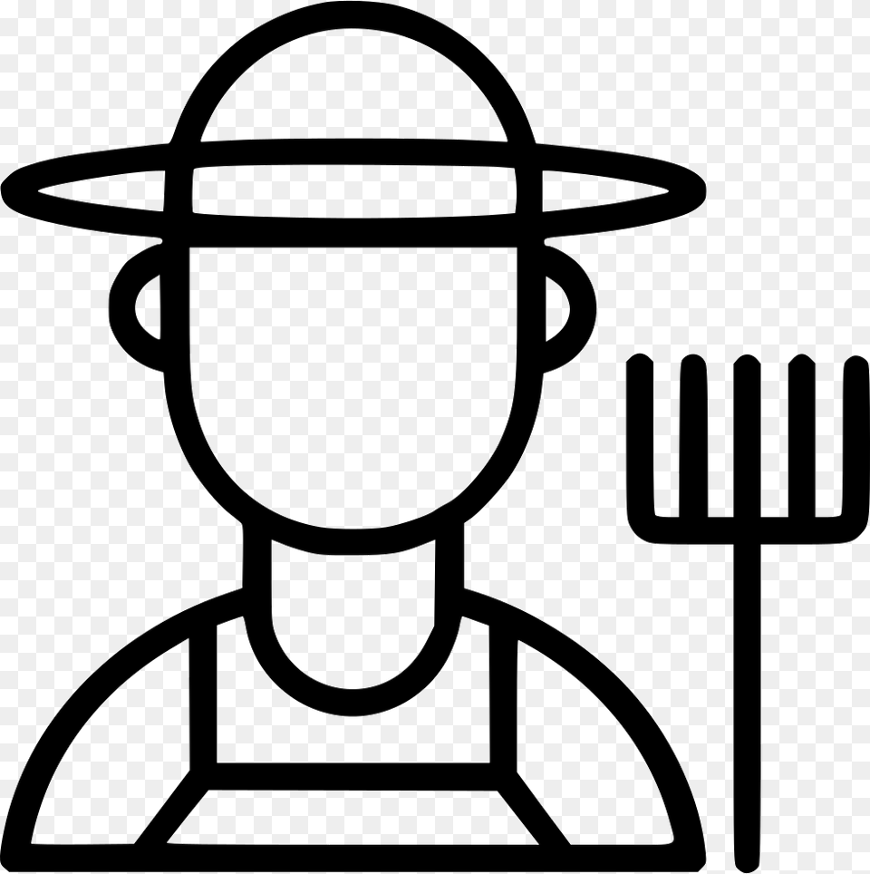 Farmer Hat Farm Avtar Agriculture Grower Human Farmer Icon, Cutlery, Electrical Device, Fork, Microphone Png