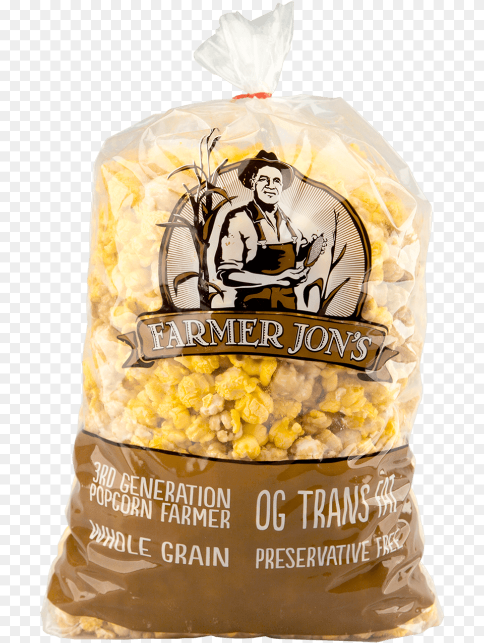 Farmer Jon39s Caramel Amp Cheese Popped Popcorn, Adult, Person, Man, Male Png