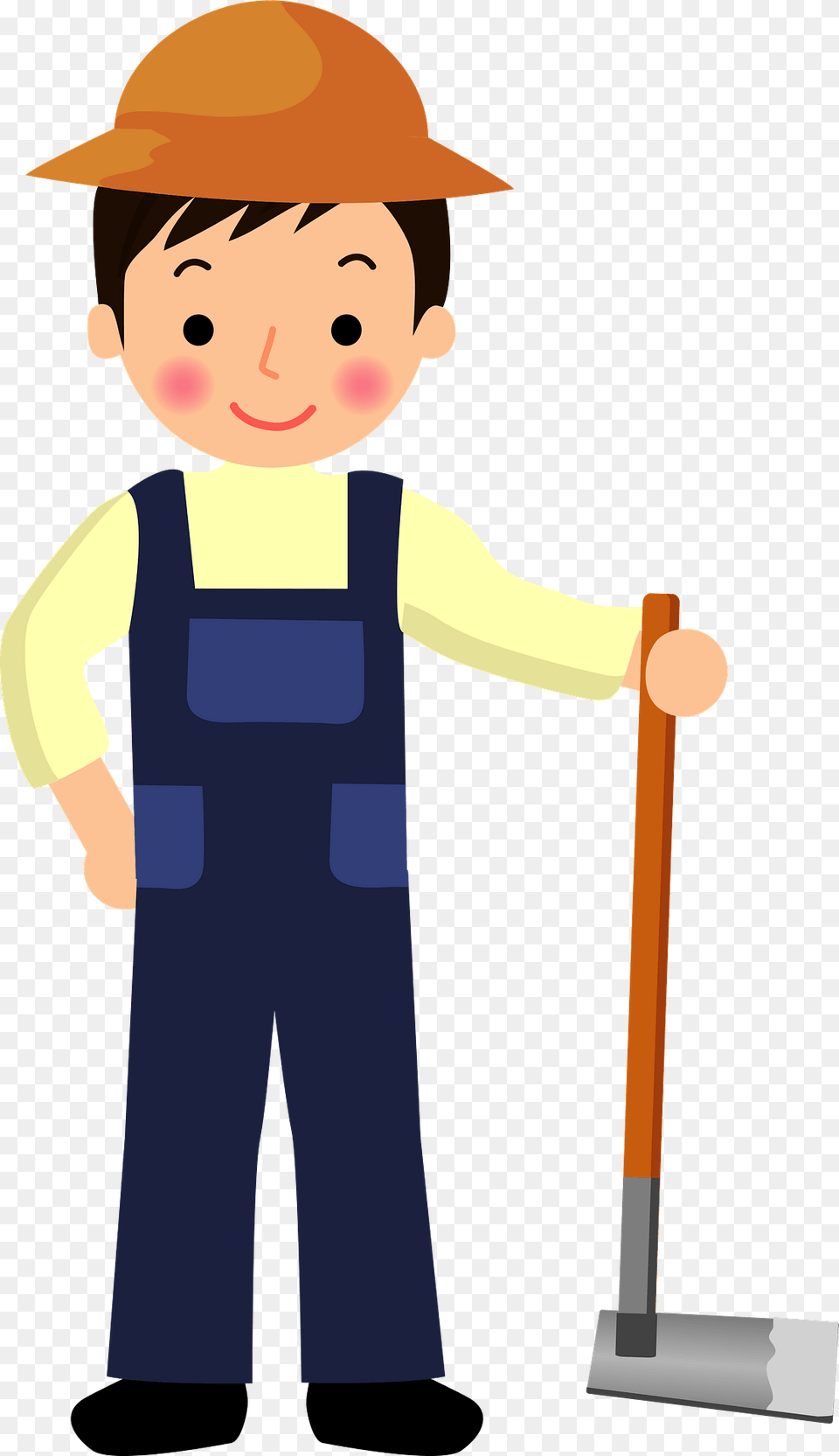 Farmer Man Clipart, Person, Worker, Clothing, Pants Png Image