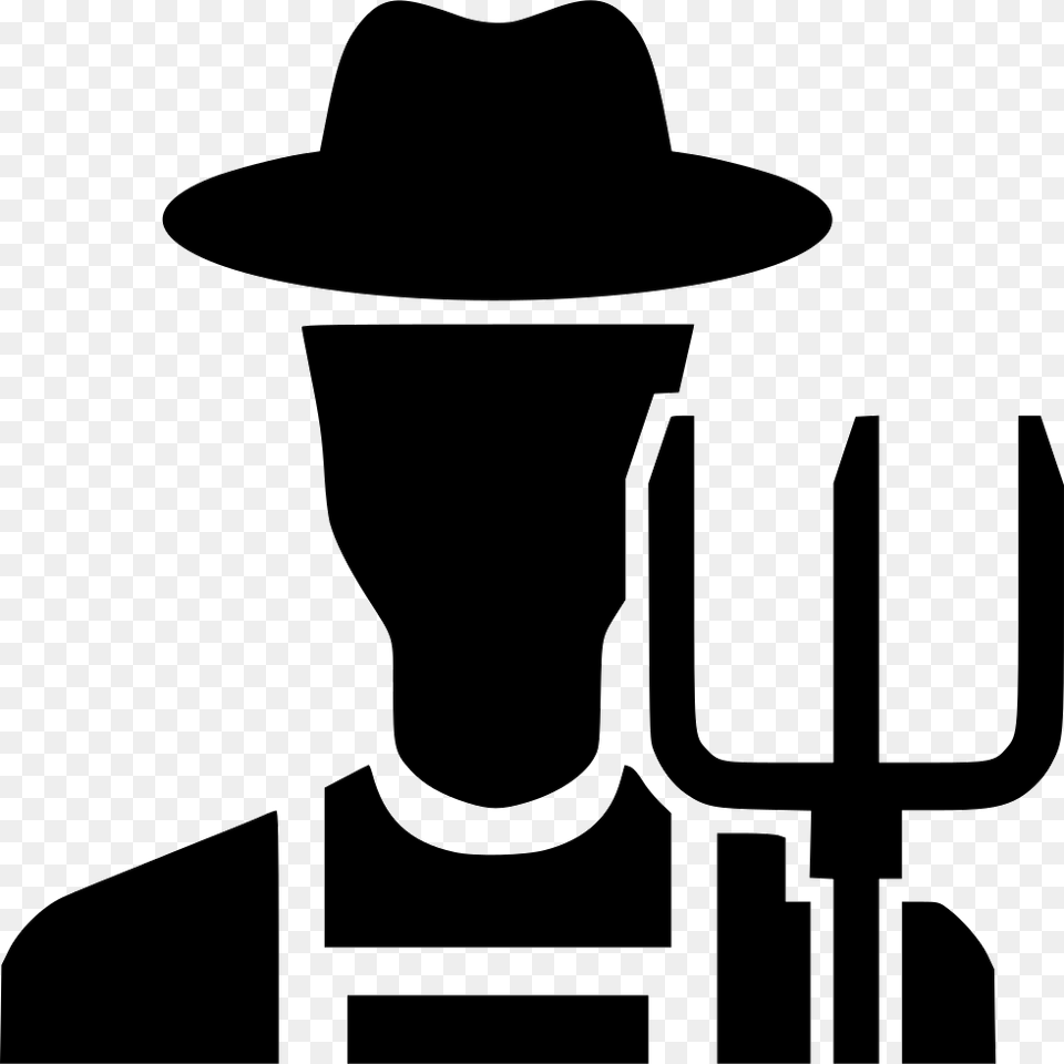 Farmer Remove Volume Vector Icons Farmer Vector Icon, Clothing, Hat, Cutlery, Fork Png Image
