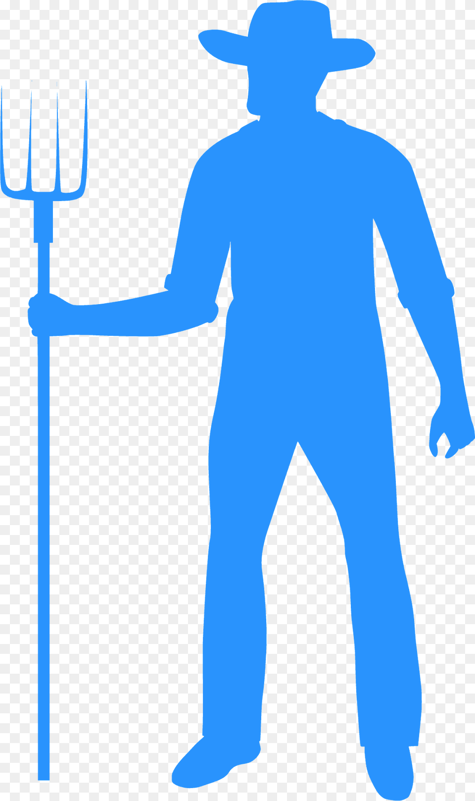 Farmer Silhouette, Cutlery, Adult, Person, Man Png