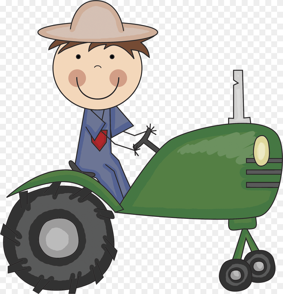 Farmer Tractor My Favorite Farm Animal 2308x2396 Farmer Tractor Clothing, Hat, Grass, Plant Free Transparent Png