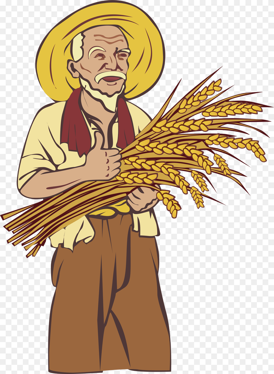 Farmer Vector Element Farmer, Agriculture, Rural, Outdoors, Nature Png Image