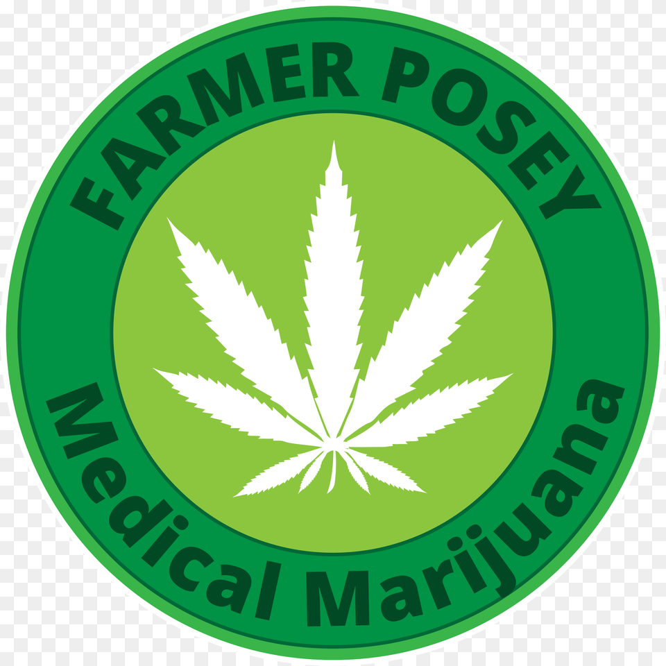 Farmerposey Medical Marijuana Dispensary Ftter Br, Logo, Leaf, Plant Png Image