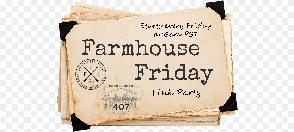 Farmhouse Friday 184 Horizontal, Text Png