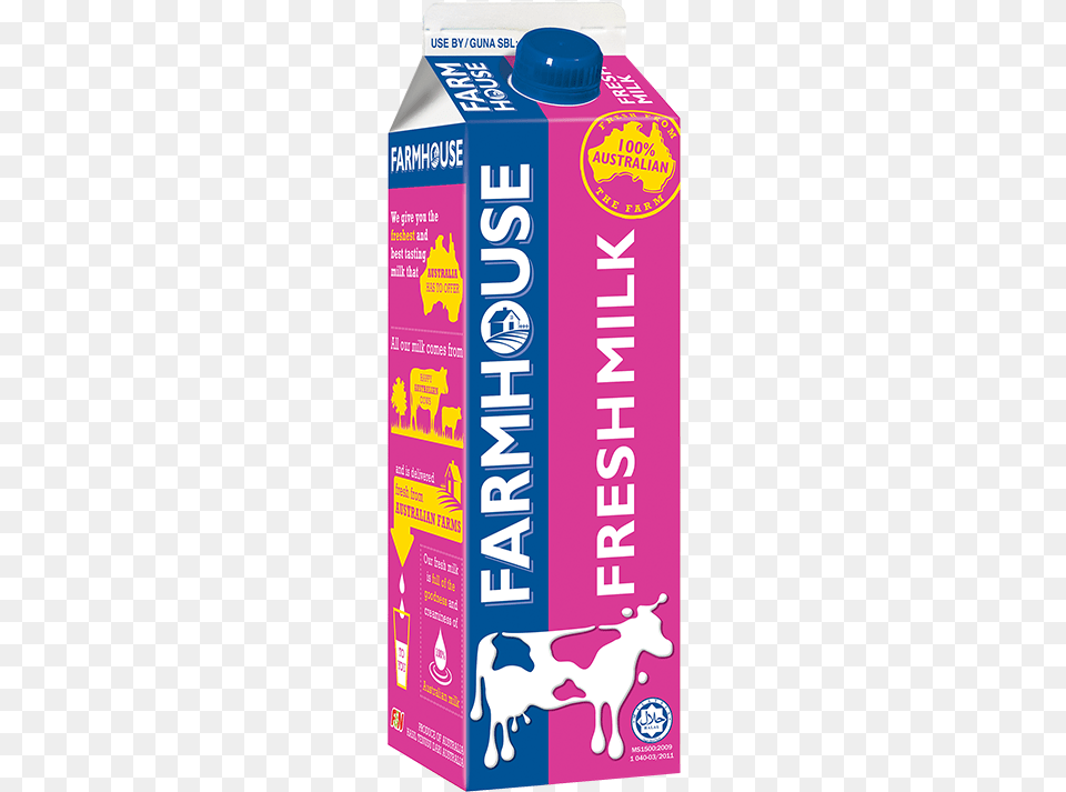 Farmhouse Low Fat Milk, Beverage, Dairy, Food Free Png